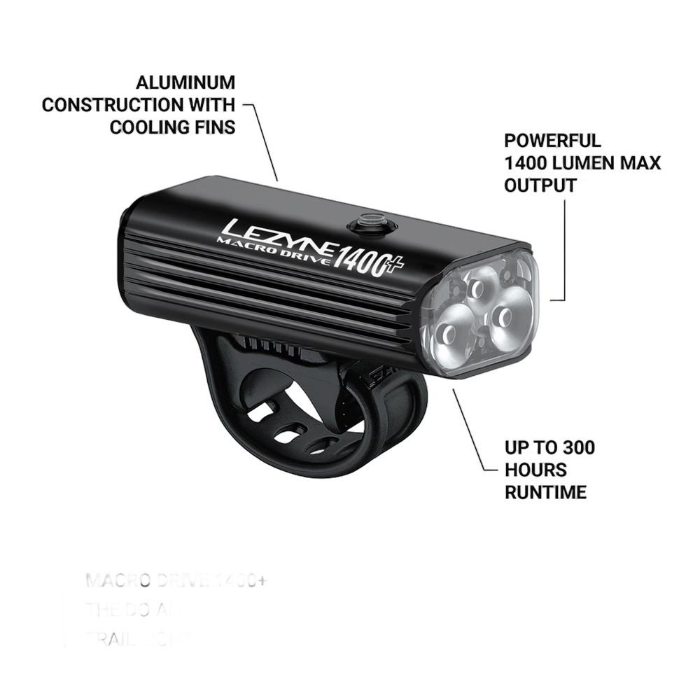 Lezyne Macro Drive 1400+ Delantera