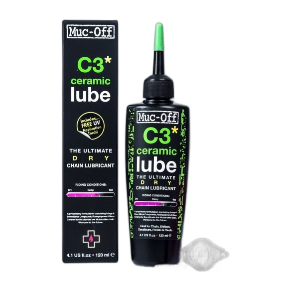 Muc-Off Lubricante Cadena E-Bike C3 Cerámico Seco 120ml