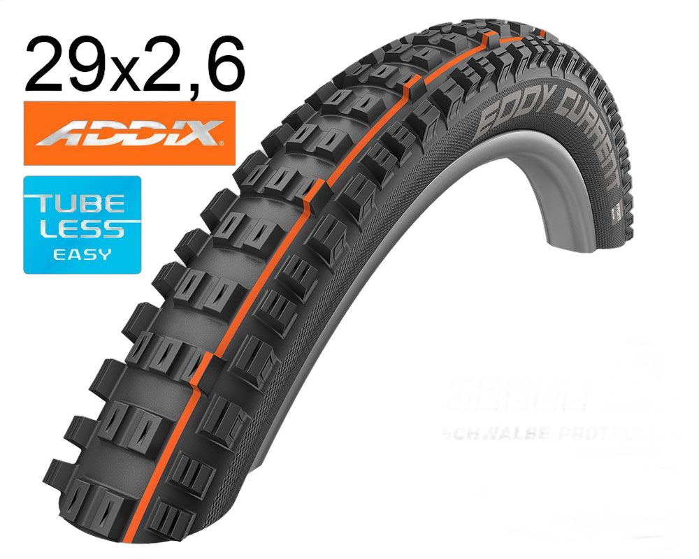 Schwalbe Cubierta Eddy Current Front 29x2.60 Super Gravity